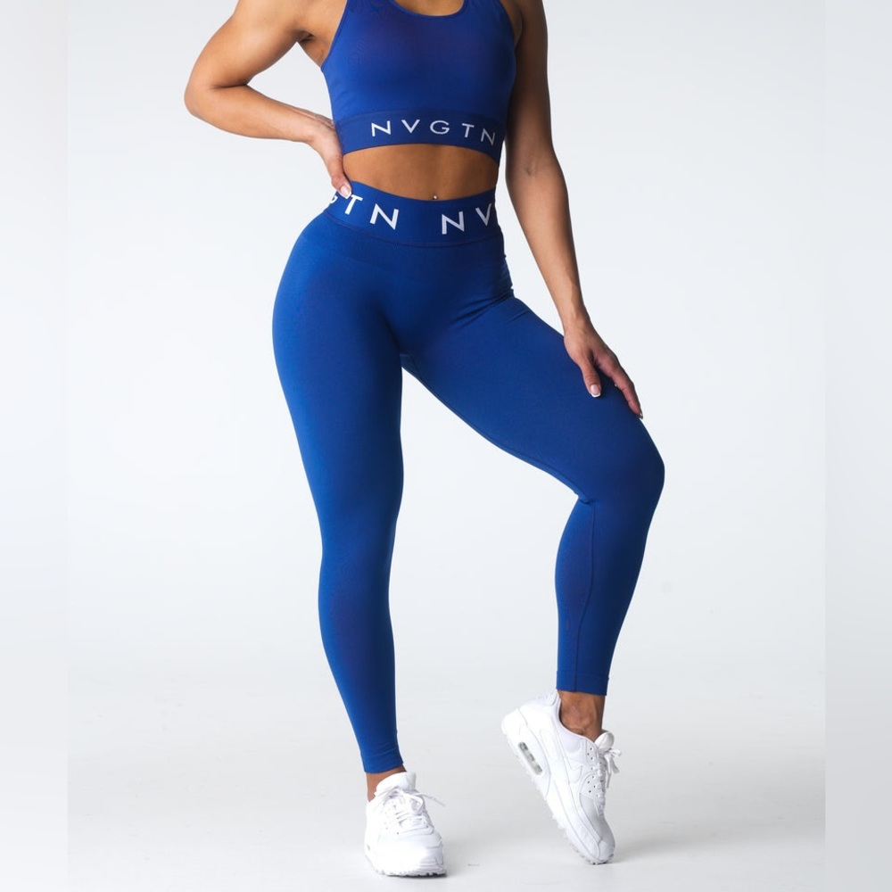 NVGTN Sport Seamless Leggings in Navy